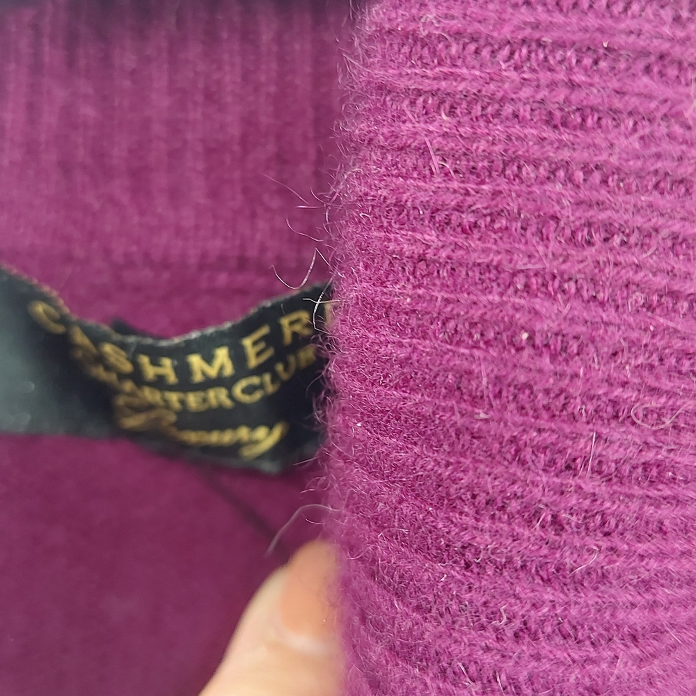 Charter Club Cashmere 2 Ply Turtleneck Size Small - Picture 2 of 7